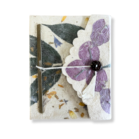 Med Lokta Bougainvillea Notizbuch Lrg (15x12cm) - 45 Blätter