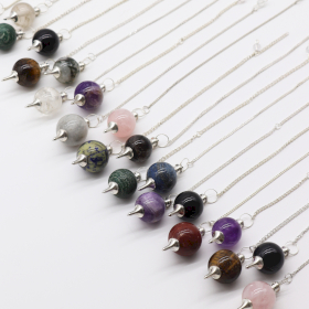 30x Edelsteinpendel Starter 4cm - Kugeln