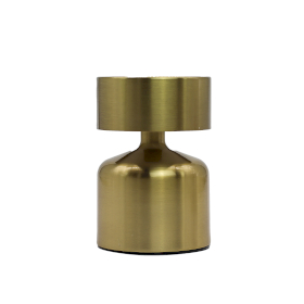 Touch-Lampe – Flacher Pilz Bronze – USB (C) – Wiederaufladbar (400 Watt)