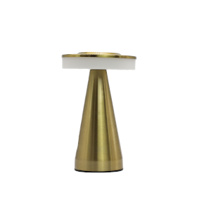 Touch-Lampe – Hoher Stiel, Kupfer – USB (C) – Wiederaufladbar (400 Watt)
