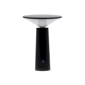 Touch-Lampe – Schwarzer Pilz – einstellbar – Musterlicht USB (C) – Wiederaufladbar (2000 Watt)