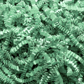 ZigZag DeLux Geschreddertes Papier - Grün (1KG)