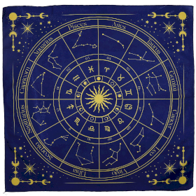 Tarot-Lesetuch – Sternzeichen (75 x 75 cm)