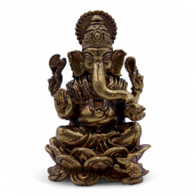 4x Miniatur-Götterfiguren aus Messing – Ganesha (52 g) – 49 mm