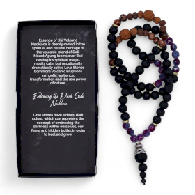 Halskette „Essenz des Vulkans“ – Die dunkle Seite annehmen