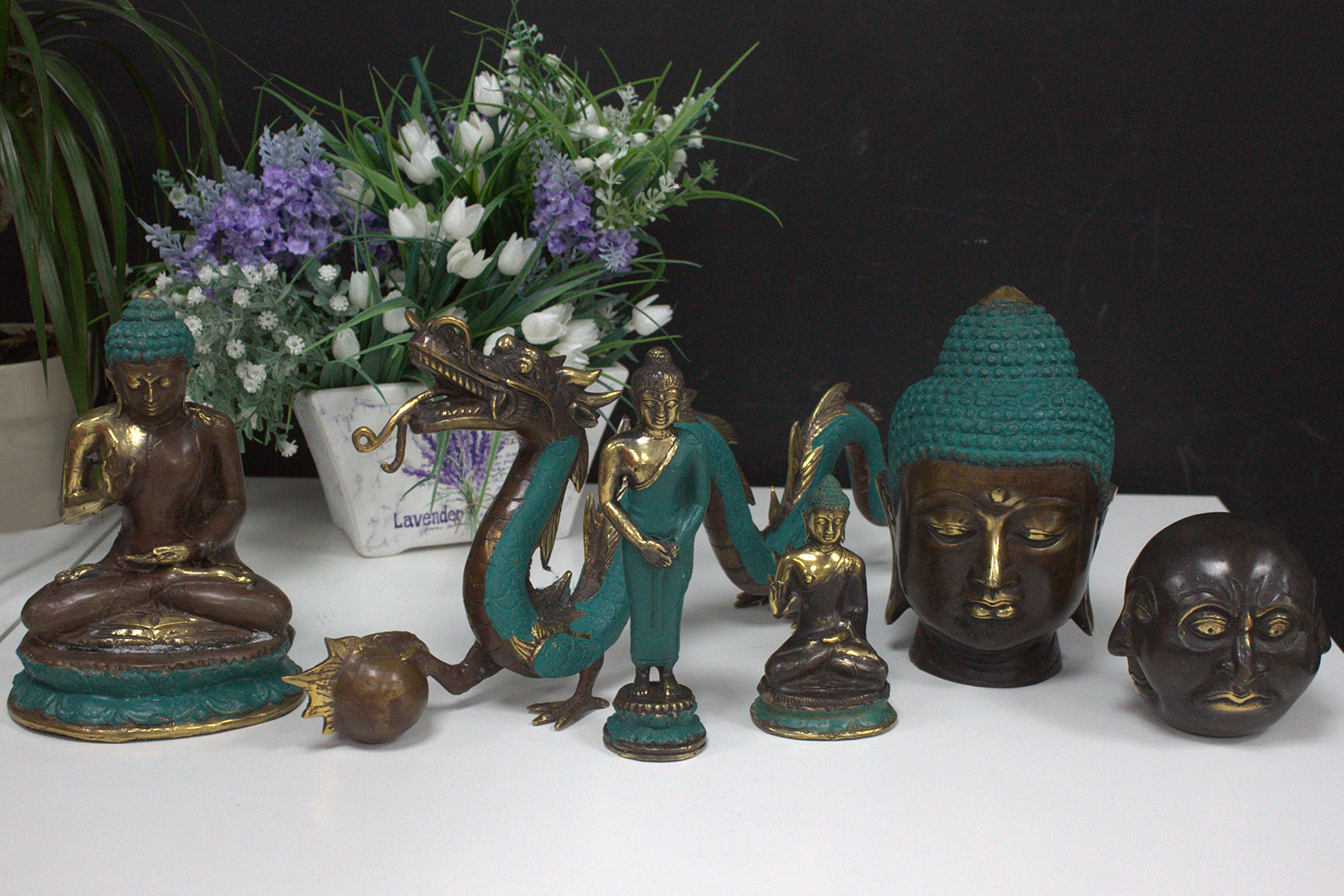Feng shui Messingstatuen